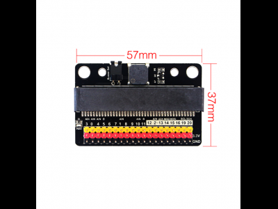 IO : bit is a functionable expansion mini board for Micro: bit, which contains a miniature buzzer.