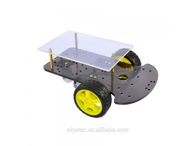 Diy Smart car chassis, two-drive double smart car tracing Extended Body