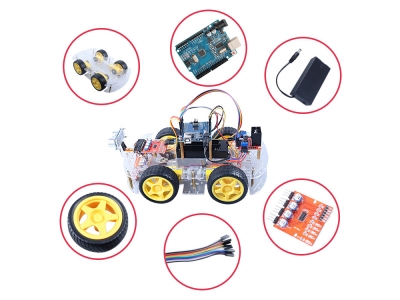 Remote Blue--toothCompatible Control Robotics Car Educational Stem Toys electronic kit diy for r3 Robot kits