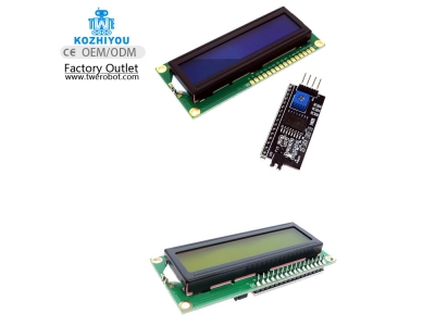 LCD 1602  I2C  module（Blue light） ( black board module)