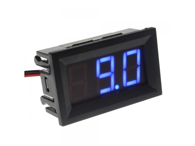 0.56‘‘ 3 Wire DC  0-100V LED Digital Display Voltage Panel Meter Voltmeter (blue)