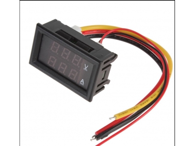 0.28‘‘ DC    0-100V Digital LED Voltmeter Amperemeter  10A  at Optional