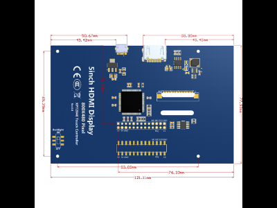 5-inch Raspberry 3  touch screen 5-inch HDMI LCD HD display for Raspberry PI3 PI2/B+