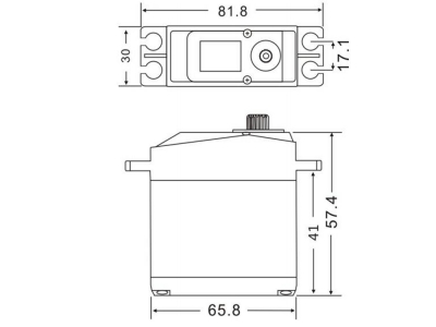  FT6560M Household Robot Servo 60KG Metal gear High Torque Servo