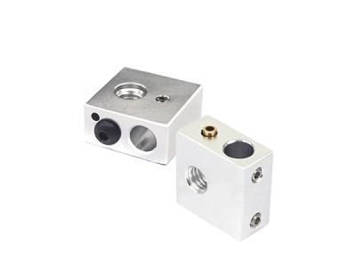 Aluminum Heater Block All-Metal 20*20*10mm for MK7 MK8 Extruder RepRap i3 DIY 3D Printer Hot End For 3D Printing