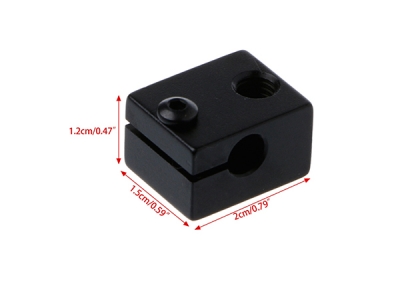 E3DV6 Aluminum Heater Block All-Metal E3D V6 Extruder For 3D Printer Parts Accessories heated block Black C26