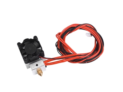 3D Printer Accessories 0.4 / 1.75mm 12V 40W E3D Single Head Single Spray Aluminum Block Extruder Cooling Kit