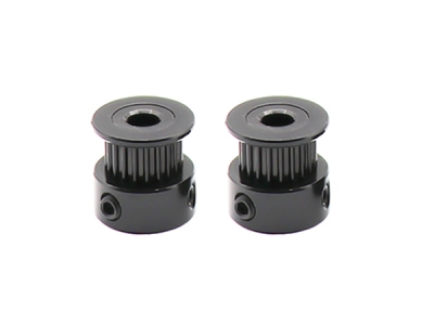 Black GT2 Timing Pulley 16 Tooth  Wheel Bore 6mm  Aluminium Gear Teeth Width 6mm 3D Printer Parts Pulley