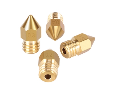 MK8 Brass Nozzle 0.2MM 0.3MM 0.4MM 0.5MM Extruder Print Head Nozzle For 1.75MM CR10 CR10S Ender-3 3D Printer Accessories