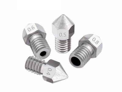 MK8 stainless steel M6 Threaded Nozzle 0.2/0.3/0.4/0.5/0.6/0.8mm For 3.0mm Fliament 3D Printer Extruder Print Head