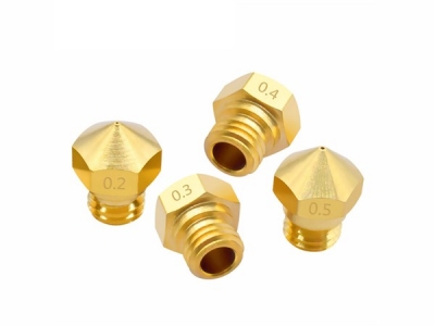 3D printer Reprap MK2 M7 screw Brass MK10 Nozzle 0.2/0.3/0.4/0.5/0.6/0.8/1.0mm For 1.75mm Filament hotend mk10