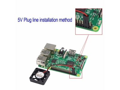 Brushless CPU 5V / 3.3V Cooling Fan with Screws for Raspberry Pi 3 / Pi 2 Model B RPI B+   