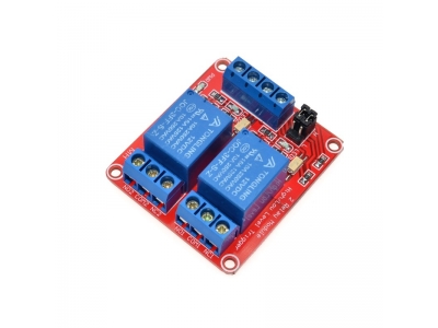 5V/12V/24V 2 Channel Relay Module Supportthe High and Low Level Trigger (Red board)