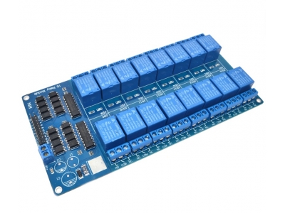 16 channel relay module with optocoupler protection LM2596 power control board module 5V or 12V forarduion raspberry