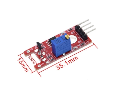 Smart Electronics 4pin Linear Magnetic Hall Switches Speed Counting Sensor Module for diy Starter Kit