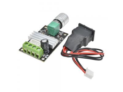 DC 6V 12V 24V 28V 3A 80W PWM Motor Speed Controller Regulator Adjustable Variable Speed Reversible Control Potentiometer Switch