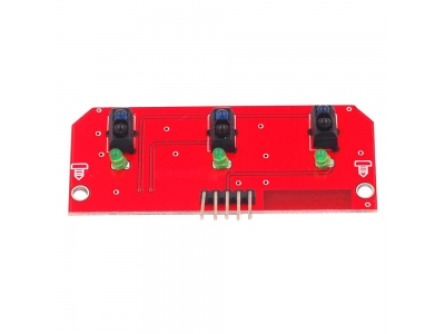 TCRT5000 3 Road Tracing Sensor Robot Tracing Module Line Module Robot Accessories Red/Black
