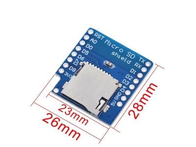 Micro SD Card Shield for WeMos D1 mini TF WiFi ESP8266 Compatible SD Module 