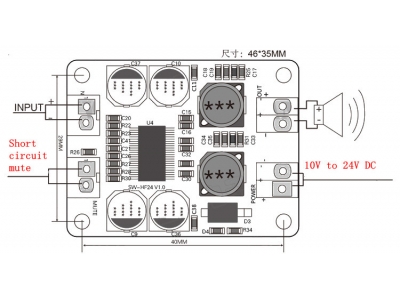 TPA3118 Digital Power Amplifier Board Module XH-M314 XH-M311 XH-M312 2x45W 60W DC Stereo Audio Amplificador Amp DIY