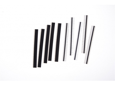 Black Single Row Straight Male 40 Pin 2.54mm Wholesale