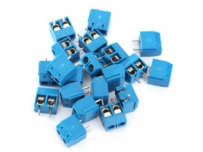 2 Pin Plug-in Screw Terminal Block Connector 5.08mm Pitch Connectors Terminals Blocks