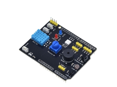 DHT11 LM35 Temperature Humidity Sensor Multifunction Expansion Board Adapter For R3 RGB LED IR Receiver Buzzer I2C