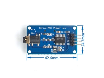 YX6300 UART TTL Serial MP3 Music Player Module Micro SD / SDHC3.2-5.2V